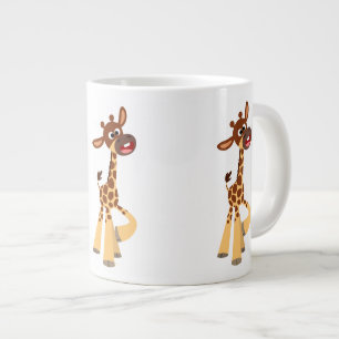 Taza De Café Gigante Personalizado lindo bebé Giraffe Jumbo Mug