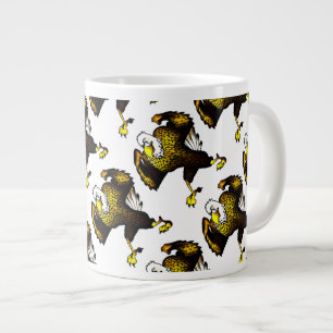 Taza De Café Gigante Personalizado luchando contra el águila