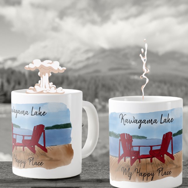 Taza De Café Gigante Personalizado Mi Feliz Lugar (Subido por el creador)