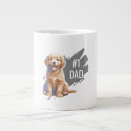 Taza De Café Gigante Personalizado número 1 Papi perro