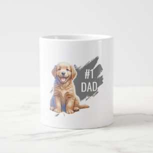 Taza De Café Gigante Personalizado número 1 Papi perro