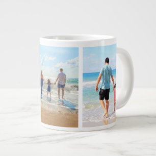 Taza De Café Gigante Personalizado personalizado Su Collage de fotos Ca