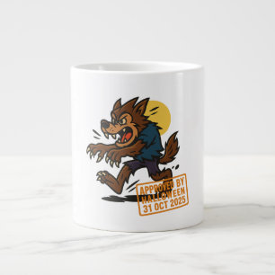 Taza De Café Gigante Personalizado Werewolf - Aprobado por Halloween