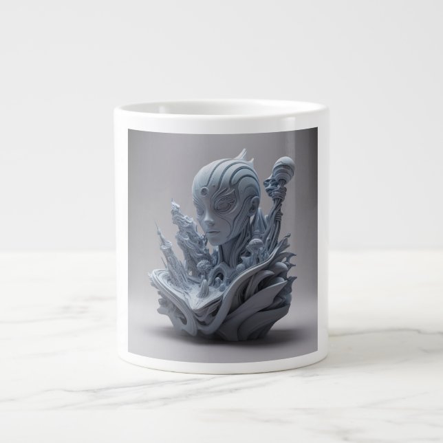 Taza De Café Gigante Personalizados de arte 3D: Trae tu imaginación a l (Frente)