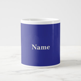 Taza De Café Gigante Personalizar azul profundo