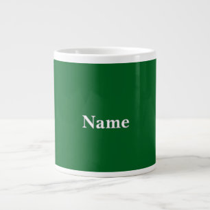 Taza De Café Gigante Personalizar el verde forestal