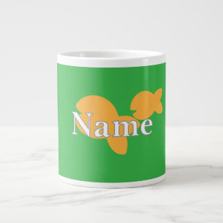 Taza De Café Gigante Personalizar Fish Brt Green