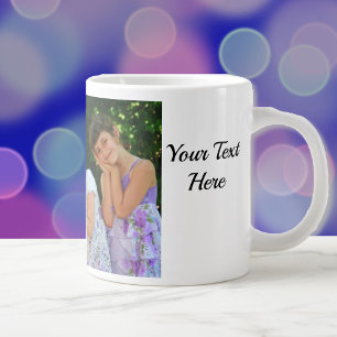 Taza De Café Gigante Personalizar niños Personalizados de texto foto de