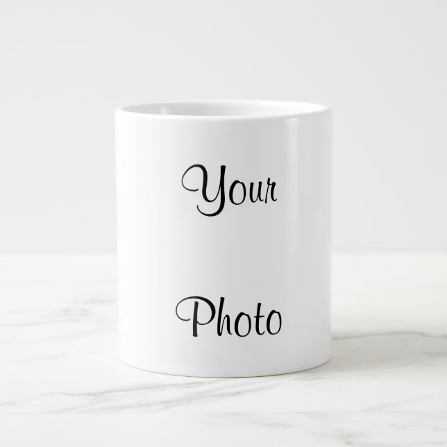 Taza De Café Gigante Personalize With Your Photo  (Frente)