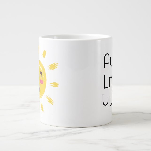 Taza De Café Gigante Personalized Armenian Good Morning Jumbo Mug (Frente)