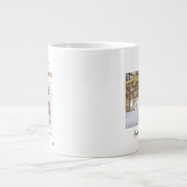 Taza De Café Gigante Personalized christmas holiday photo x Mas tee