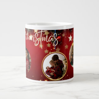 Taza De Café Gigante Personalized Christmas Mug Merry Christmas Photo
