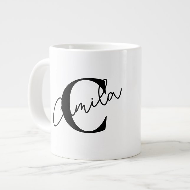 Taza De Café Gigante Personalized coffee mug with name (Izquierda)