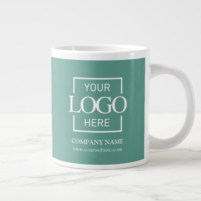 Taza De Café Gigante Personalized Corporate Company Logo Employee Gift (Derecha)