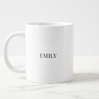 Taza De Café Gigante Personalized Couple Name Mug | Minimal His and Her