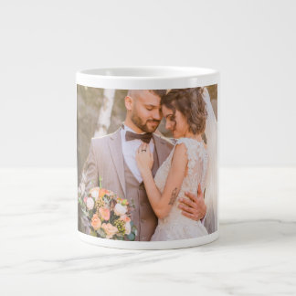 Taza De Café Gigante Personalized Custom Couple Photo