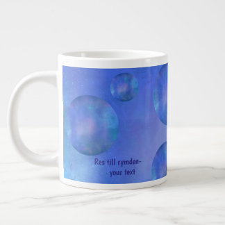 Taza De Café Gigante Personalized Galaxy Space Nebula Art - Custom text