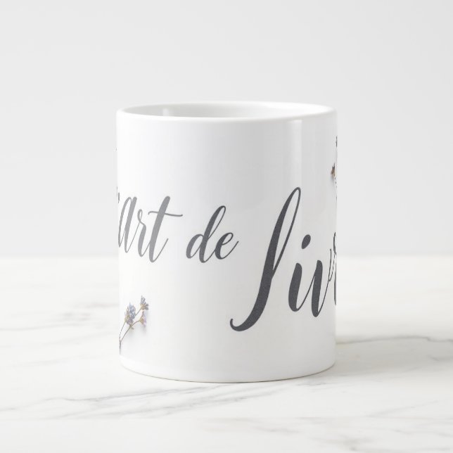 Taza De Café Gigante Personalized L'Art de Vivre Slow Living Aesthetic (Frente)
