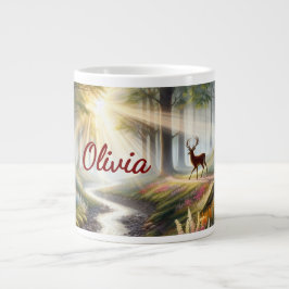 Taza De Café Gigante Personalized Woodland Faith Mug - Specialty Mug