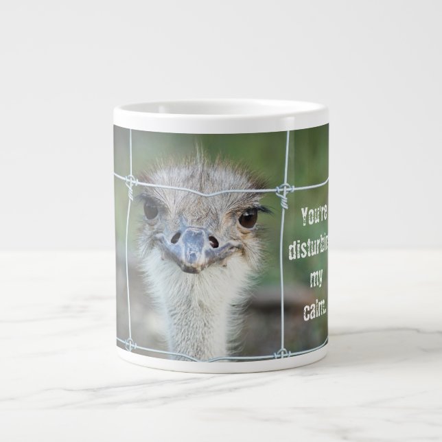 Taza De Café Gigante Perturbar mi calma (Frente)