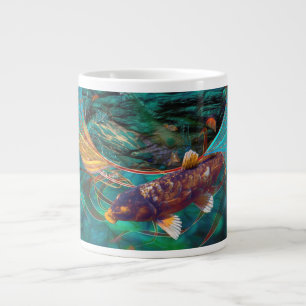 Taza De Café Gigante Pescado Koi NADANDO EN PAZ #2