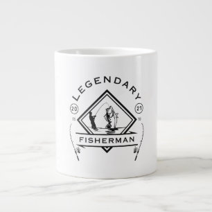 Taza De Café Gigante Pescador Legendario Establecido 2021
