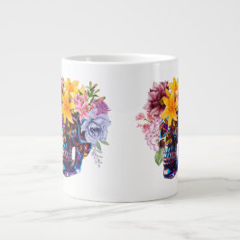 TAZA DE CAFÉ GIGANTE PETALES DE ESQUÍ