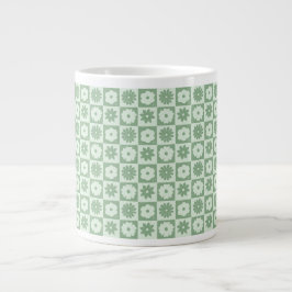 Taza De Café Gigante Pétalos en Silencio 03. Patrón floral.