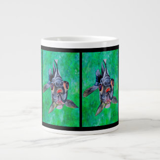 Taza De Café Gigante Pez de Oro Geeky Blackmoor Con Ojos Telescópicos