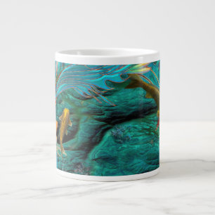 Taza De Café Gigante Pez Koi NADANDO EN PAZ