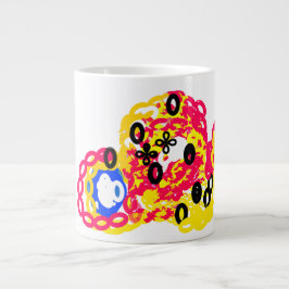 Taza De Café Gigante Pez pulpo alegría juego de verano