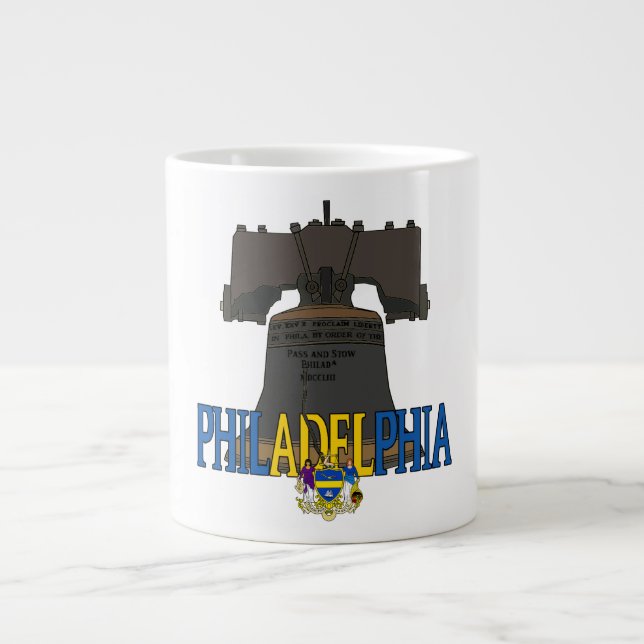Taza De Café Gigante Philadelphia Pennsylvania Liberty Bell (Frente)