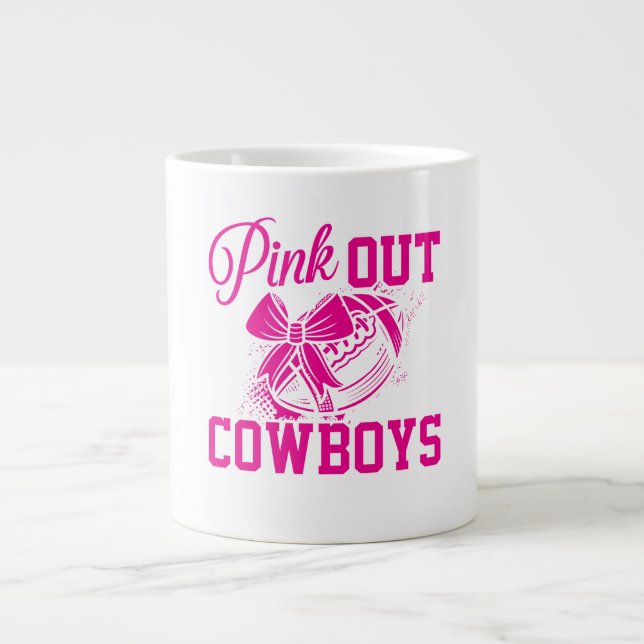 Taza De Café Gigante Pick Out Cowboys Rugby (Frente)