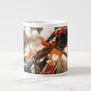 Taza De Café Gigante Piloto de Motocross