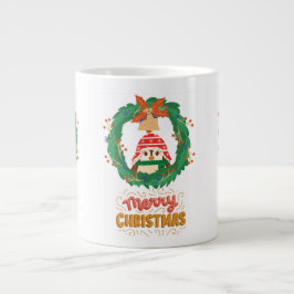 Taza De Café Gigante Pingüino , Feliz Navidad