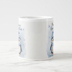 Taza De Café Gigante "Pingüino lindo"