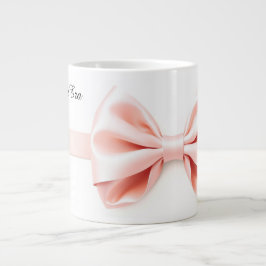 Taza De Café Gigante Pink Ribbon Coquette Aesthetic Valentine