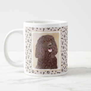 Taza De Café Gigante Pintado irlandés en español - Arte original del