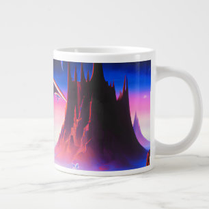 Taza De Café Gigante Pintura al óleo del mundo de los sueños