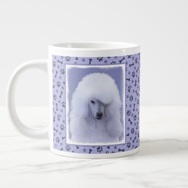 Taza De Café Gigante Pintura blanca de canapé estándar - Arte de perro  (Izquierda)