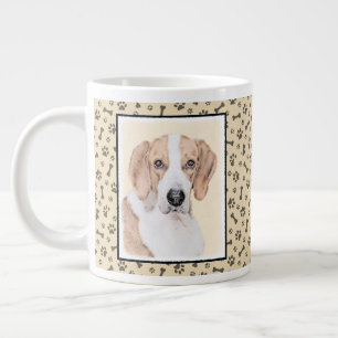 Taza De Café Gigante Pintura de Foxhound estadounidense - Arte de Perro