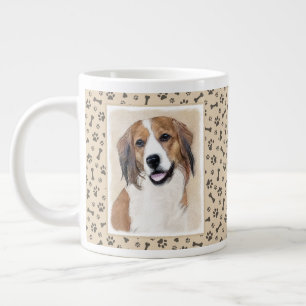 Taza De Café Gigante Pintura de Nederlandse Kooikerhondje - Arte de per