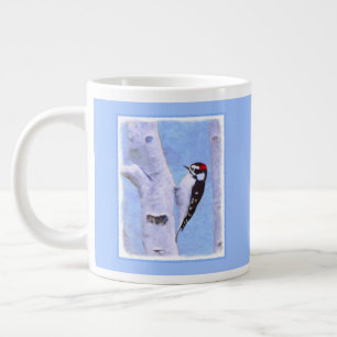 Taza De Café Gigante Pintura de pájaro lechoso - Arte original de pájar