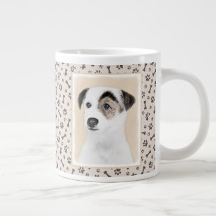 Taza De Café Gigante Pintura de Parson Jack Russell Terrier - Arte de P
