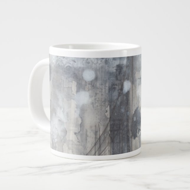 Taza De Café Gigante Pintura gris contemporánea (Izquierda)