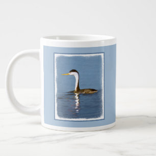 Taza De Café Gigante Pintura gris de Clark - Arte de pájaro original