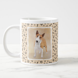 Taza De Café Gigante Pintura Miniatura del Terrier de Toros - Cute Orig