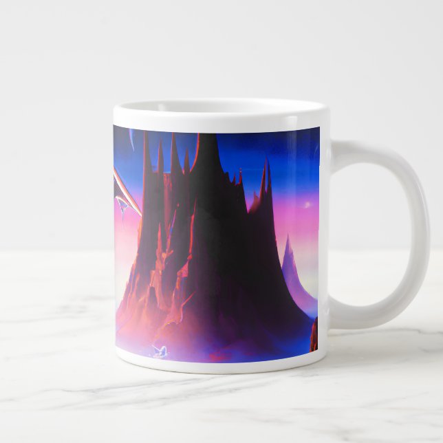 Taza De Café Gigante Pintura petrolera de Dream World (Derecha)