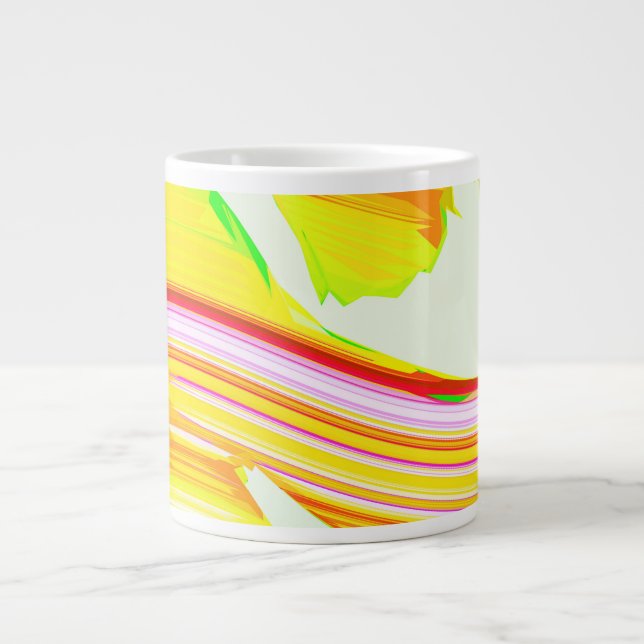 Taza De Café Gigante Pinza arco iris (Frente)