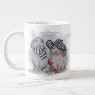 Taza De Café Gigante "Pipa & Marlow" Estampa Boganhues